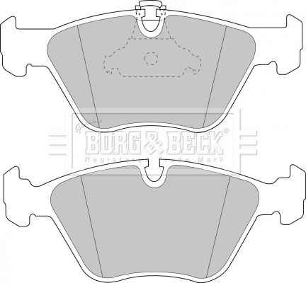 BORG & BECK Комплект тормозных колодок, дисковый тормоз BBP1590
